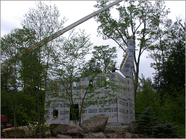 Construction (charpente) - Réalisé par Construction Pascal Rondeau à Val-David