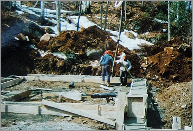 Construction (fondation) - Réalisé par Construction Pascal Rondeau à Val-David