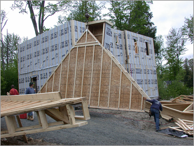 Construction (charpente) - Réalisé par Construction Pascal Rondeau à Val-David