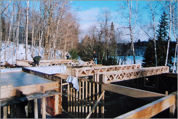 Construction (fondation) - Réalisé par Construction Pascal Rondeau à Val-David